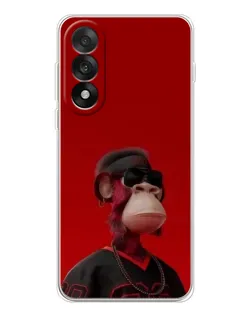Чехол для OnePlus Nord 5 с картинкой «Bored Ape в красном»