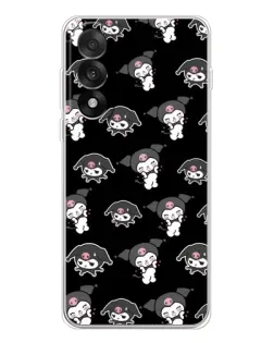 Чехол для OnePlus Nord 5 с картинкой «Черный паттерн Kuromi»