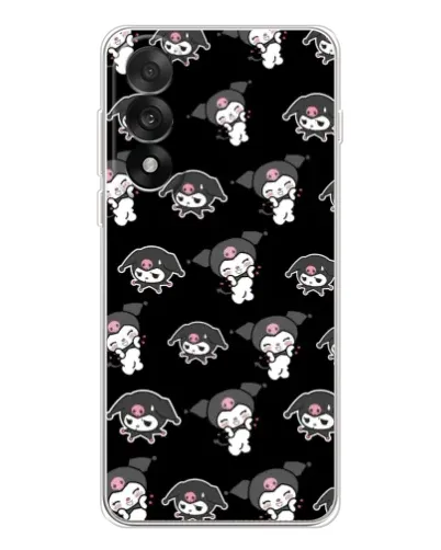 Чехол для OnePlus Nord 5 с картинкой «Черный паттерн Kuromi»