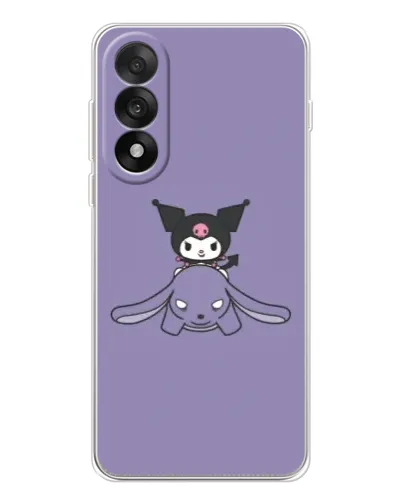 Чехол для OnePlus Nord 5 с картинкой «Kuromi на лиловом фоне»