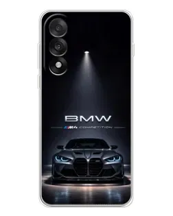 Чехол для OnePlus Nord 5 с картинкой «BMW сквозь ночной город» Чехол для OnePlus Nord 5 с картинкой «BMW сквозь ночной город»