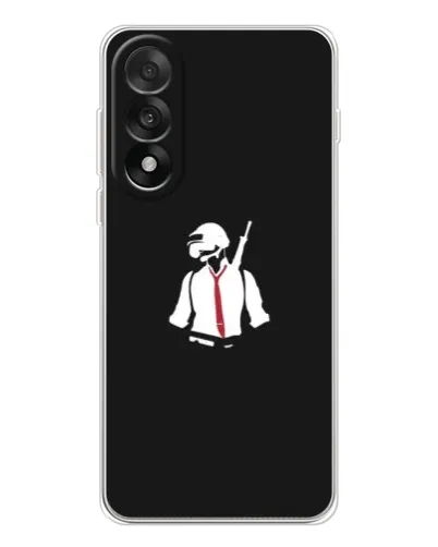 Чехол для OnePlus Nord 5 с картинкой «PUBG — силуэт воина»
