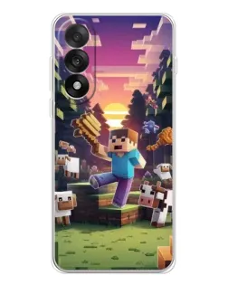 Чехол для OnePlus Nord 5 с картинкой «Стив на ферме»