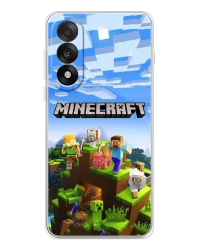 Чехол для OnePlus Nord 5 с картинкой «Minecraft классический мир»