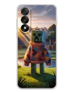Чехол для OnePlus Nord 5 с картинкой «Крипер в свитере»