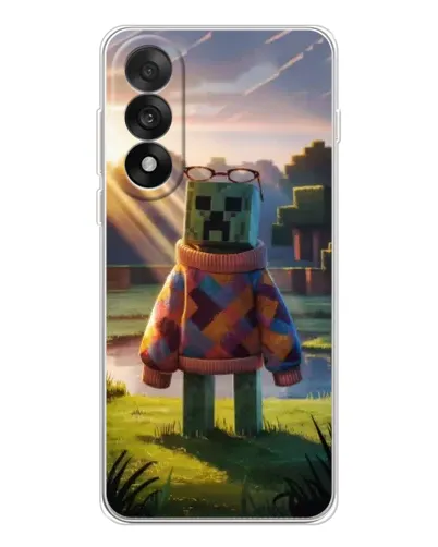 Чехол для OnePlus Nord 5 с картинкой «Крипер в свитере»