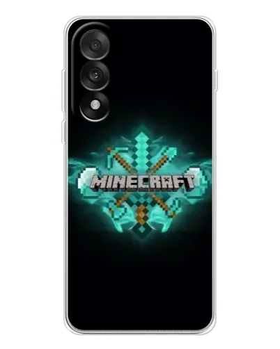 Чехол для OnePlus Nord 5 с картинкой «Minecraft Diamond лого»
