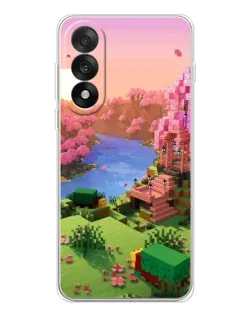 Чехол для OnePlus Nord 5 с картинкой «Розовое дерево Minecraft»