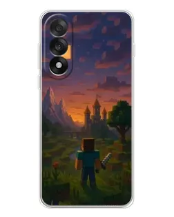 Чехол для OnePlus Nord 5 с картинкой «Стив у башни»