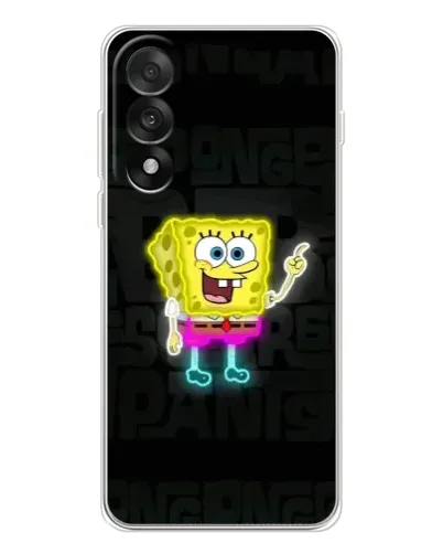 Чехол для OnePlus Nord 5 с картинкой «Неоновый Губка Боб»