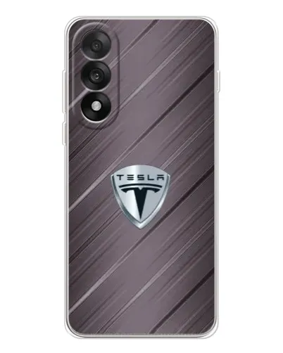 Чехол для OnePlus Nord 5 с картинкой «Металлическая текстура Tesla» Чехол для OnePlus Nord 5 с картинкой «Металлическая текстура Tesla»
