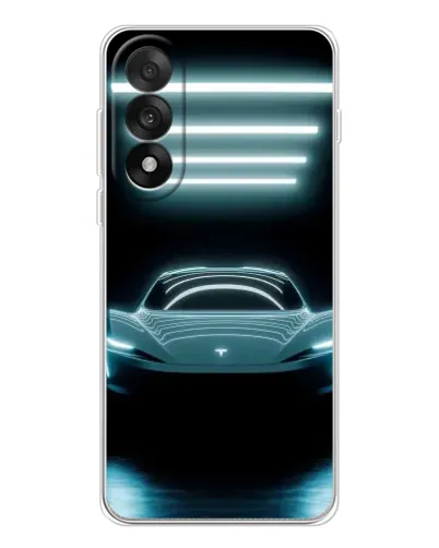 Чехол для OnePlus Nord 5 с картинкой «Tesla в неоне» Чехол для OnePlus Nord 5 с картинкой «Tesla в неоне»