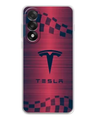 Чехол для OnePlus Nord 5 с картинкой «Тесла красный карбон» Чехол для OnePlus Nord 5 с картинкой «Тесла красный карбон»