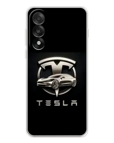 Чехол для OnePlus Nord 5 с картинкой «Tesla — серебристое авто» Чехол для OnePlus Nord 5 с картинкой «Tesla — серебристое авто»