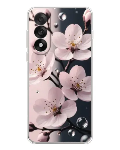 Чехол для OnePlus Nord 5 с картинкой «Нежная сакура и капли» Чехол для OnePlus Nord 5 с картинкой «Нежная сакура и капли»