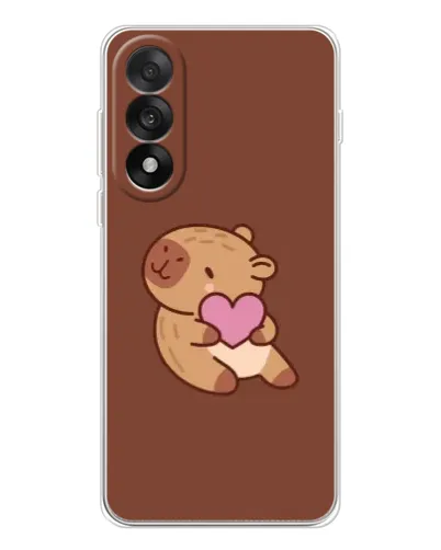 Чехол для OnePlus Nord 5 с картинкой «Капибара с сердцем»