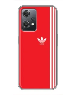 Чехол для OnePlus Nord CE 2 (5G) (IV2201) с картинкой «Красный минимализм Adidas»