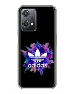 Чехол для OnePlus Nord CE 2 (5G) (IV2201) с картинкой «Взрыв красок Adidas»