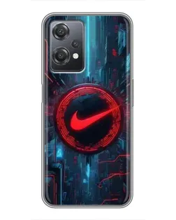 Чехол для OnePlus Nord CE 2 (5G) (IV2201) с картинкой «Техногенный стиль Nike»