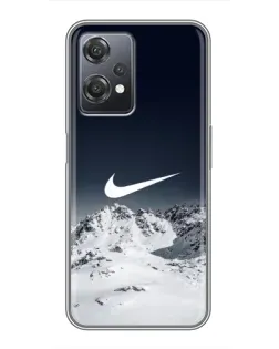 Чехол для OnePlus Nord CE 2 (5G) (IV2201) с картинкой «Nike — зимние горы»