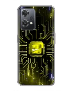 Чехол для OnePlus Nord CE 2 (5G) (IV2201) с картинкой «Nike — золотая искра»