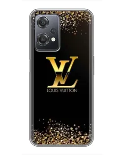 Чехол для OnePlus Nord CE 2 (5G) (IV2201) с картинкой «LV — золотые искры»