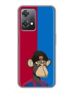 Чехол для OnePlus Nord CE 2 (5G) (IV2201) с картинкой «Bored Ape — фанат Барсы»