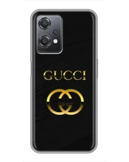 Чехол для OnePlus Nord CE 2 (5G) (IV2201) с картинкой «Золотой логотип Gucci»