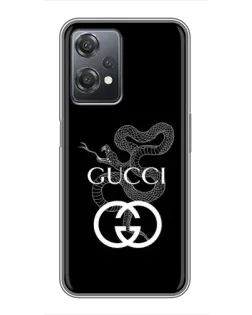 Чехол для OnePlus Nord CE 2 (5G) (IV2201) с картинкой «Gucci — серебряная змея»