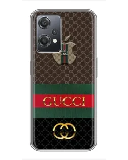 Чехол для OnePlus Nord CE 2 (5G) (IV2201) с картинкой «Gucci — брендированный десерт»