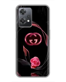 Чехол для OnePlus Nord CE 2 (5G) (IV2201) с картинкой «Gucci — неоновая роза»
