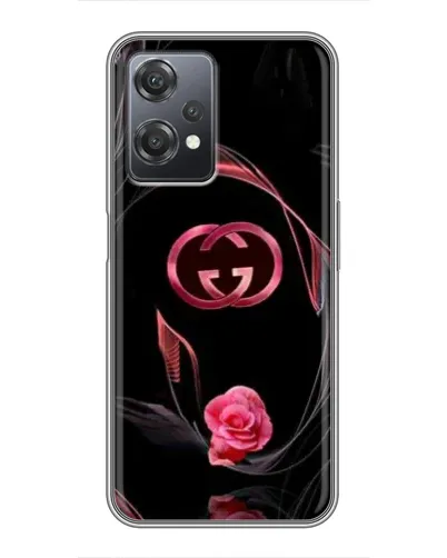 Чехол для OnePlus Nord CE 2 (5G) (IV2201) с картинкой «Gucci — неоновая роза»