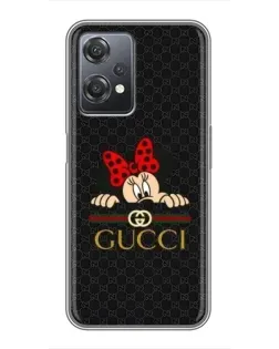 Чехол для OnePlus Nord CE 2 (5G) (IV2201) с картинкой «Минни Маус Gucci — черный»