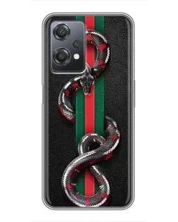 Чехол для OnePlus Nord CE 2 (5G) (IV2201) с картинкой «Gucci — змея на полосе»