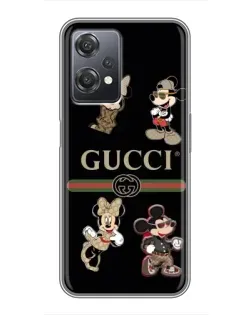 Чехол для OnePlus Nord CE 2 (5G) (IV2201) с картинкой «Gucci — герои Disney и монограмма»