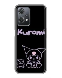 Чехол для OnePlus Nord CE 2 (5G) (IV2201) с картинкой «Kuromi — черный минимализм»