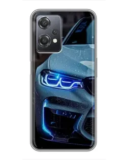Чохол для OnePlus Nord CE 2 (5G) (IV2201) з картинкою «Погляд BMW з синіми фарами»