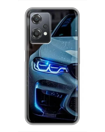 Чехол для OnePlus Nord CE 2 (5G) (IV2201) с картинкой «Взгляд BMW с синими фарами»