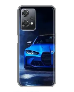 Чехол для OnePlus Nord CE 2 (5G) (IV2201) с картинкой «Голубая BMW M4»