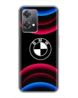 Чехол для OnePlus Nord CE 2 (5G) (IV2201) с картинкой «Логотип BMW и неоновые дуги»