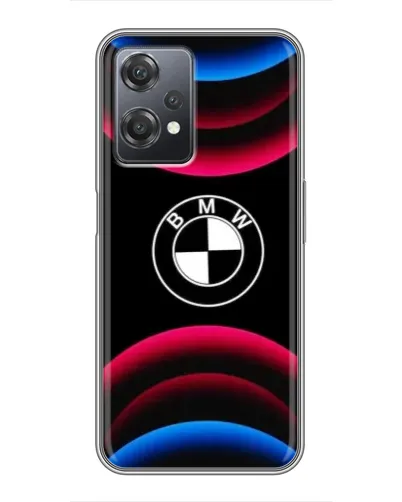 Чехол для OnePlus Nord CE 2 (5G) (IV2201) с картинкой «Логотип BMW и неоновые дуги»