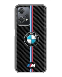 Чехол для OnePlus Nord CE 2 (5G) (IV2201) с картинкой «Эмблема BMW и карбон»