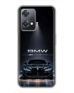 Чехол для OnePlus Nord CE 2 (5G) (IV2201) с картинкой «BMW сквозь ночной город»