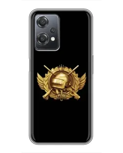 Чехол для OnePlus Nord CE 2 (5G) (IV2201) с картинкой «PUBG — оранжевый градиент»