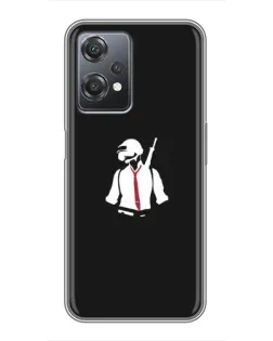 Чехол для OnePlus Nord CE 2 (5G) (IV2201) с картинкой «PUBG — силуэт воина»