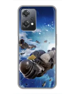 Чехол для OnePlus Nord CE 2 (5G) (IV2201) с картинкой «Десант PUBG — прыжок»