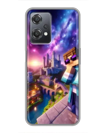 Чехол для OnePlus Nord CE 2 (5G) (IV2201) с картинкой «Стив и космос» Чехол для OnePlus Nord CE 2 (5G) (IV2201) с картинкой «Стив и космос»