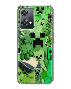 Чехол для OnePlus Nord CE 2 (5G) (IV2201) с картинкой «Криперы Minecraft»