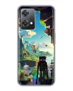 Чехол для OnePlus Nord CE 2 (5G) (IV2201) с картинкой «Эндермен в лесу»