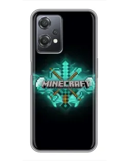 Чехол для OnePlus Nord CE 2 (5G) (IV2201) с картинкой «Minecraft Diamond лого»